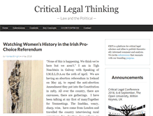 Tablet Screenshot of criticallegalthinking.com